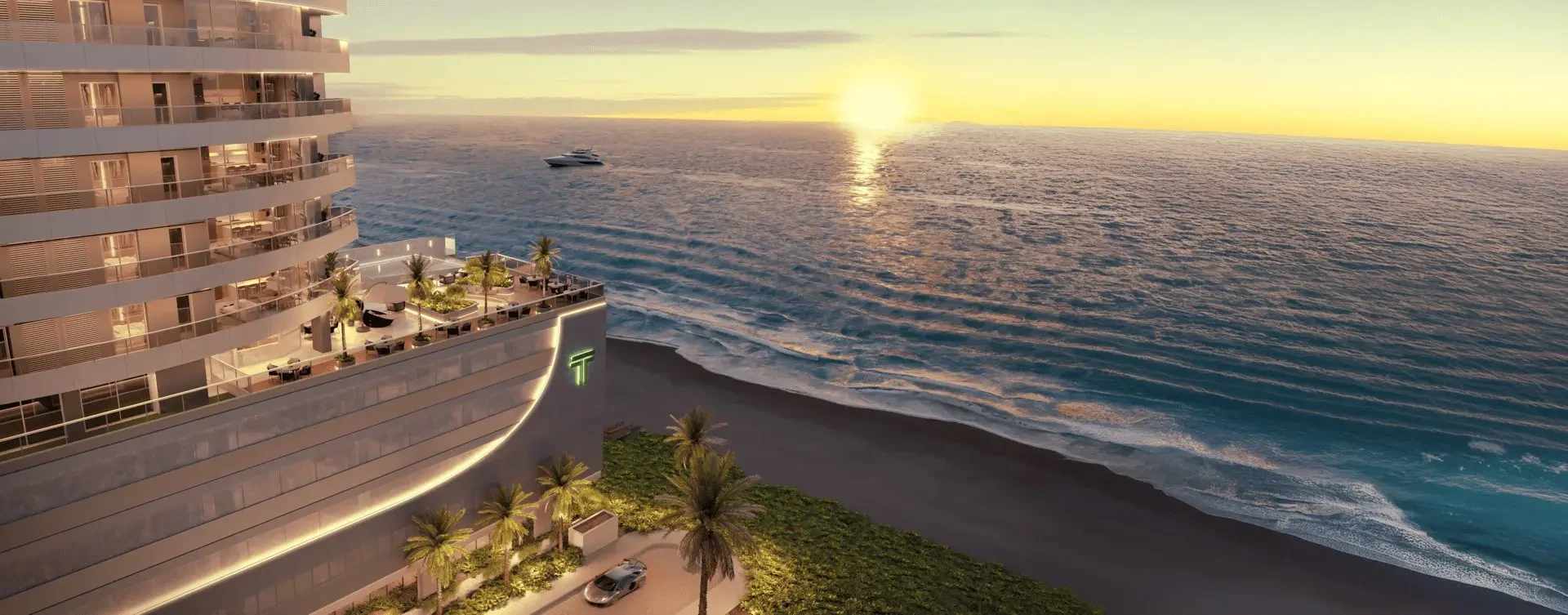 Fachada contemporânea do Marine Orla Residence