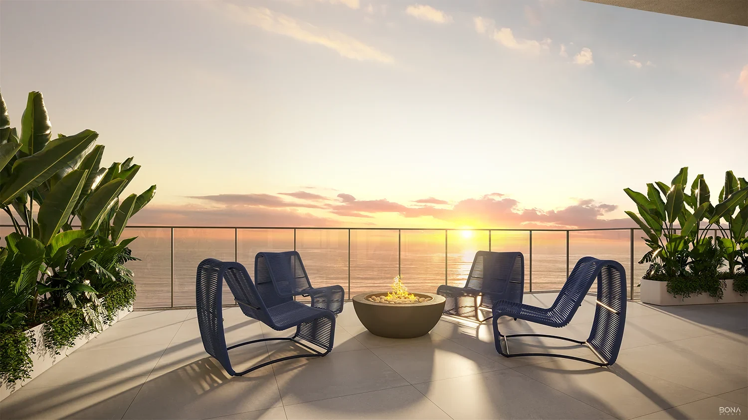 Navagio — Terraço ao entardecer